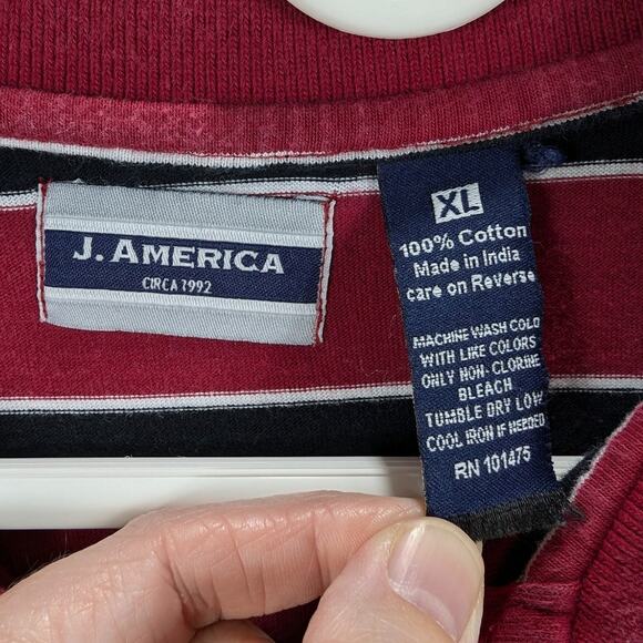 Vintage Razorbacks Polo Shirt Mens Extra Large Red Black White Stripes Hogs Logo - Picture 3 of 6